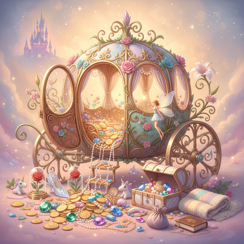 15-Capsule Mystery Pull - Fairy Carriage with Castle